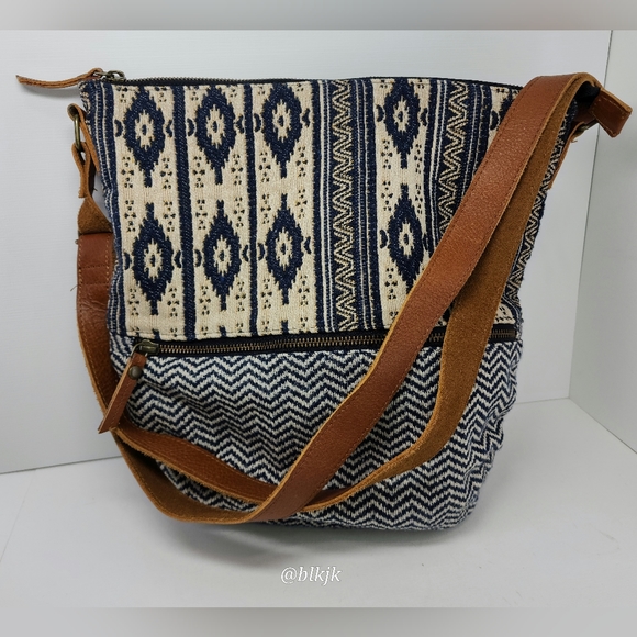 Fat Face Bags Fat Face Tia Woven Patchwork Crossbodyshoulder Bag